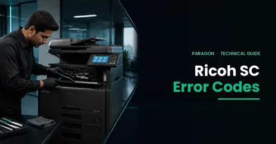 Technician repairing a Ricoh photocopier – Ricoh SC error codes and fixes