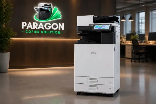 Ricoh IM C2010 A3 colour photocopier in a modern office – sale and rental by Paragon Copier Solution, Karachi