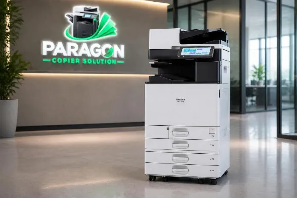 Ricoh IM C2510 A3 colour photocopier in a modern office – sale and rental by Paragon Copier Solution, Karachi